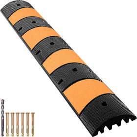 VEVOR rubber speed bump long 72-8in for safe driveways and traffic control