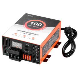 VEVOR RV power converter front panel with controls for stable 12V output