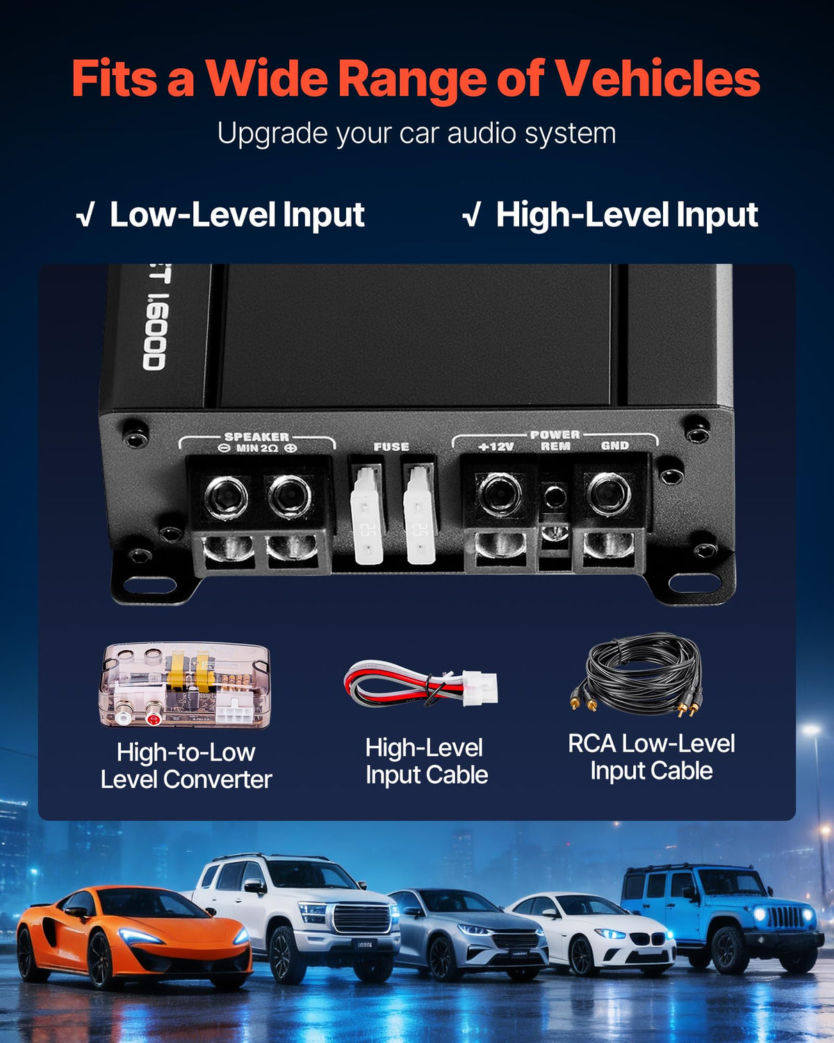 VEVOR signal-to-noise ratio display highlights clear audio performance.