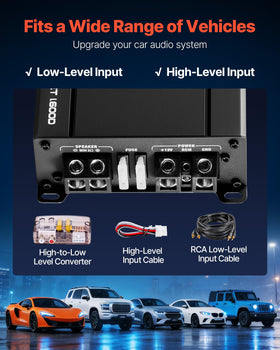 VEVOR signal-to-noise ratio display highlights clear audio performance.
