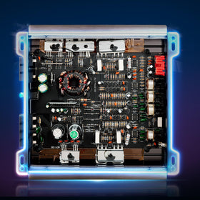 VEVOR amplifier hooked to speakers illustrating immediate audio benefit