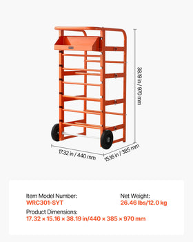 VEVOR high-capacity rack reduces clutter in workshops and garages.