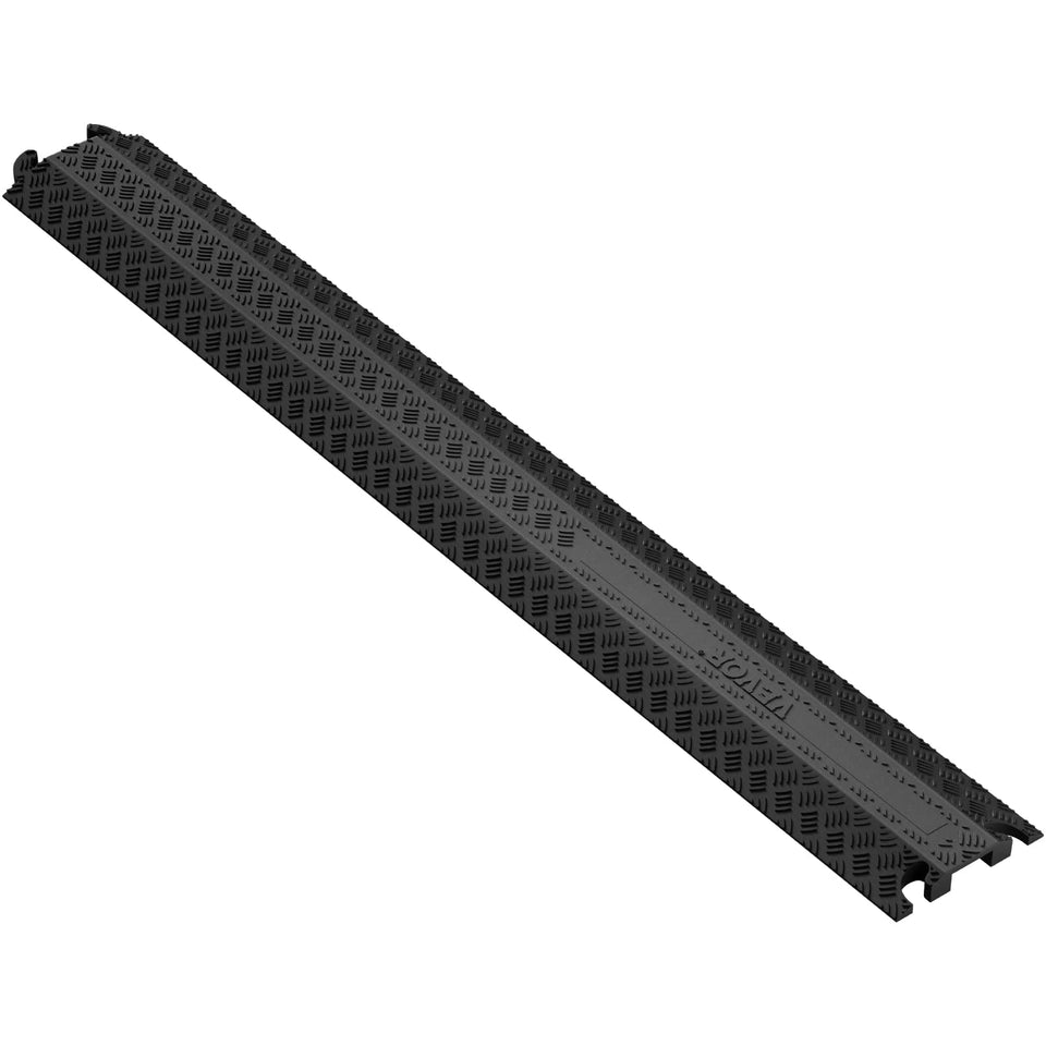 VEVOR thermoplastic rubber drop-over cable cover ramp edge view with anti-slip texture.