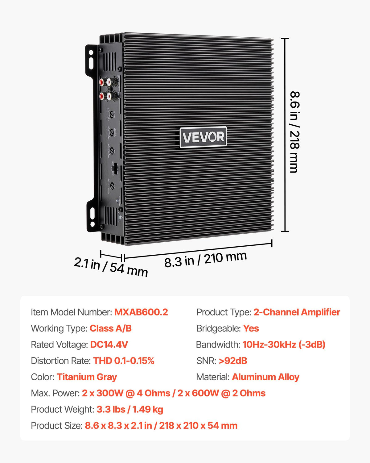 VEVOR branded top shell showing durable build and labeling