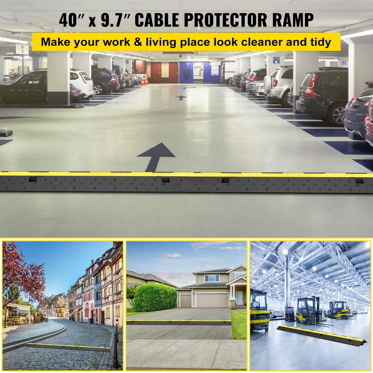 VEVOR close-up of textured PVC surface providing slip resistance and traction