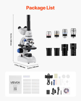 VEVOR includes slides and petri dishes for STEM activities.