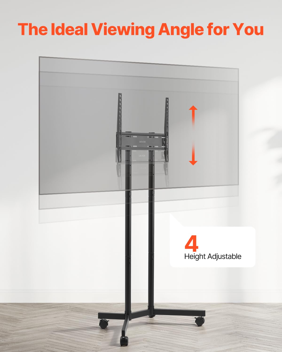 VEVOR rear view with cable-management clips keeping cords tidy for safety benefit