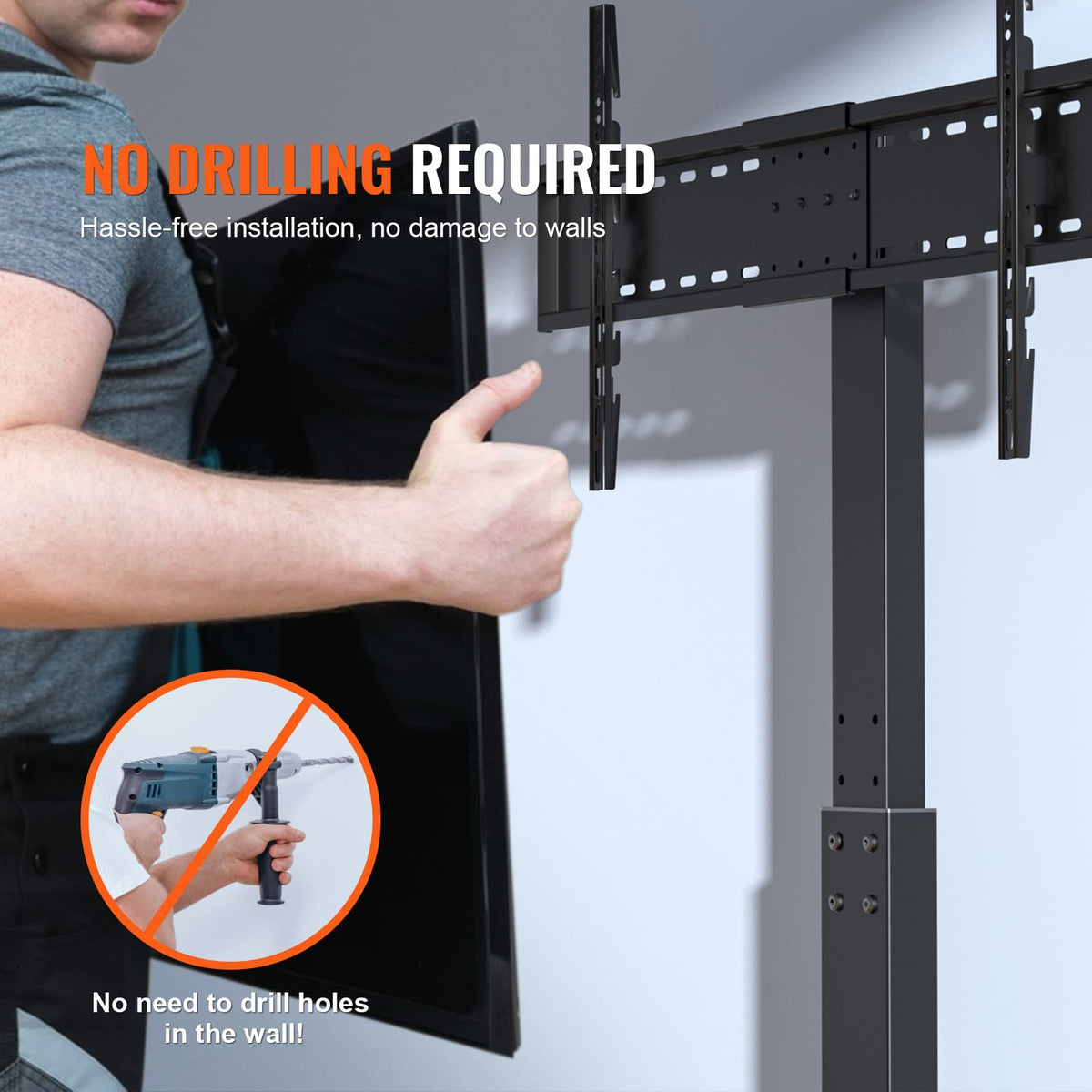 VEVOR max VESA 400x800 compatibility supports most brands