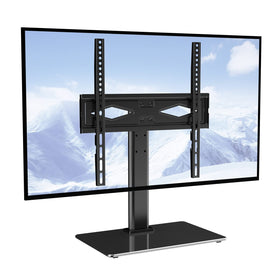 VEVOR universal TV mount with 32-55 inch compatibility and a tempered glass base.