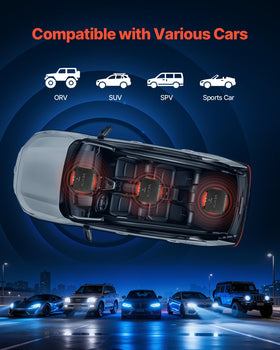 VEVOR amp fits sedans, SUVs, trucks for broad vehicle compatibility