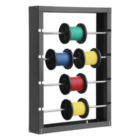 VEVOR front view of spool rack showing four rods and neat organization benefit