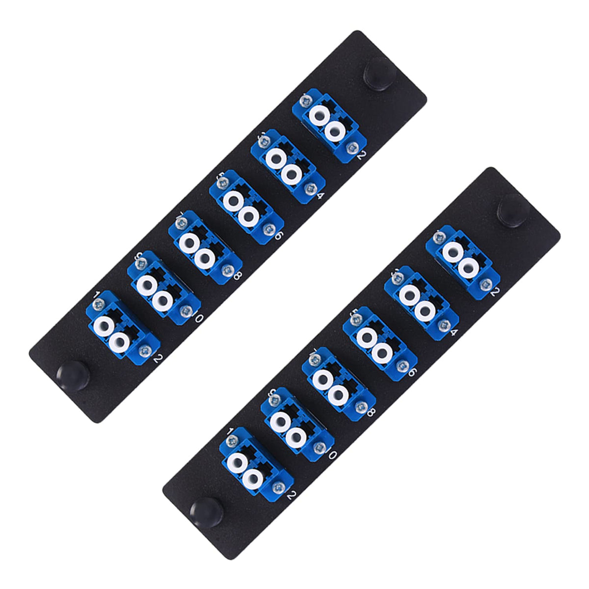 VFLTOOL LGX-footprint panel with 6 duplex LC adapters for organized fiber management