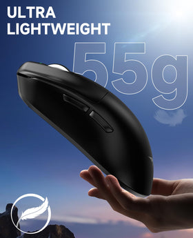 VGN Dragonfly F1 top close-up of buttons highlighting optimized tactile click feel