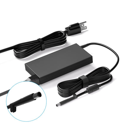 vhbw 120W adapter front view showing compact design and clean finish for reliable charging