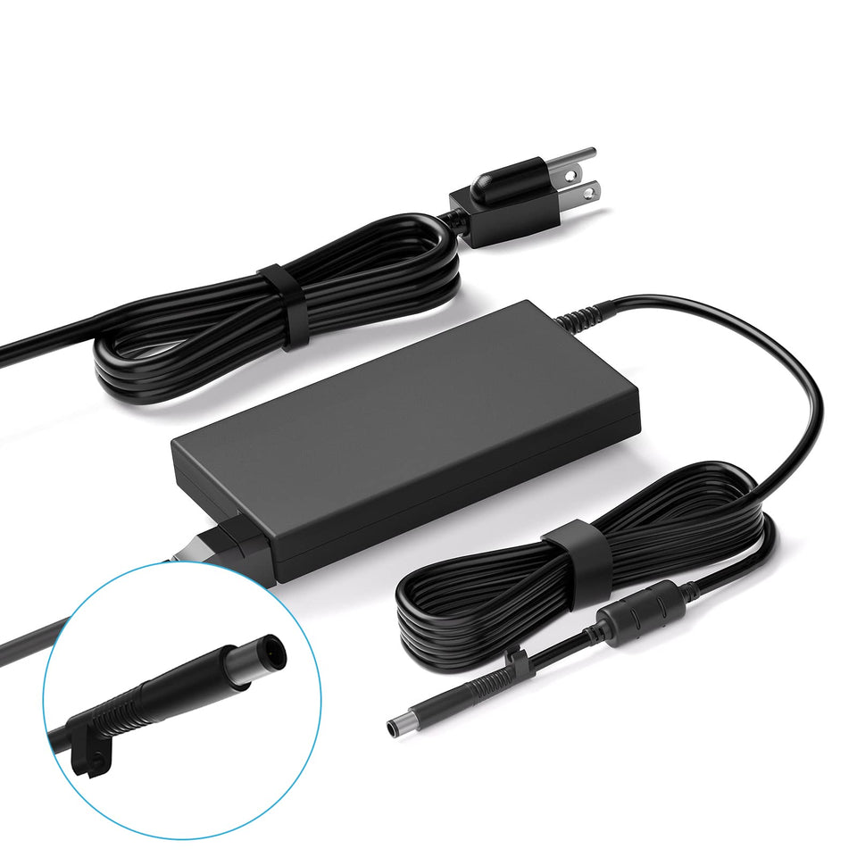 vhbw 120W adapter front view showing compact design and clean finish for reliable charging