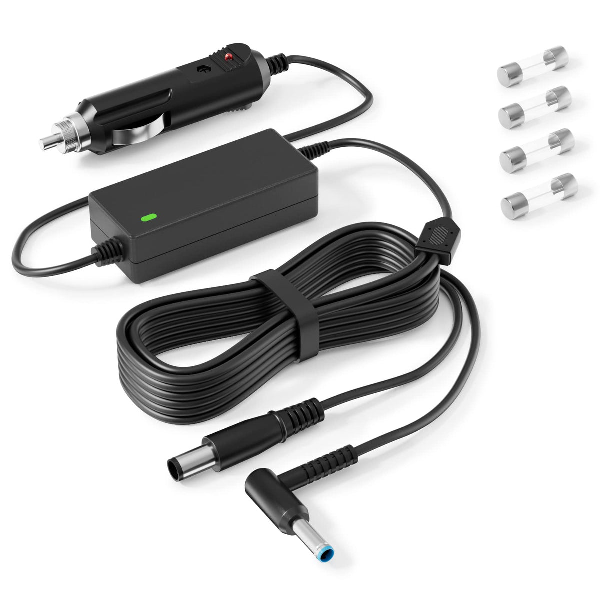 vhbw car charger front view for HP laptops enables in car charging