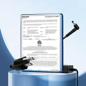 vhbw HP monitor power cord ready for wall-use with HP displays