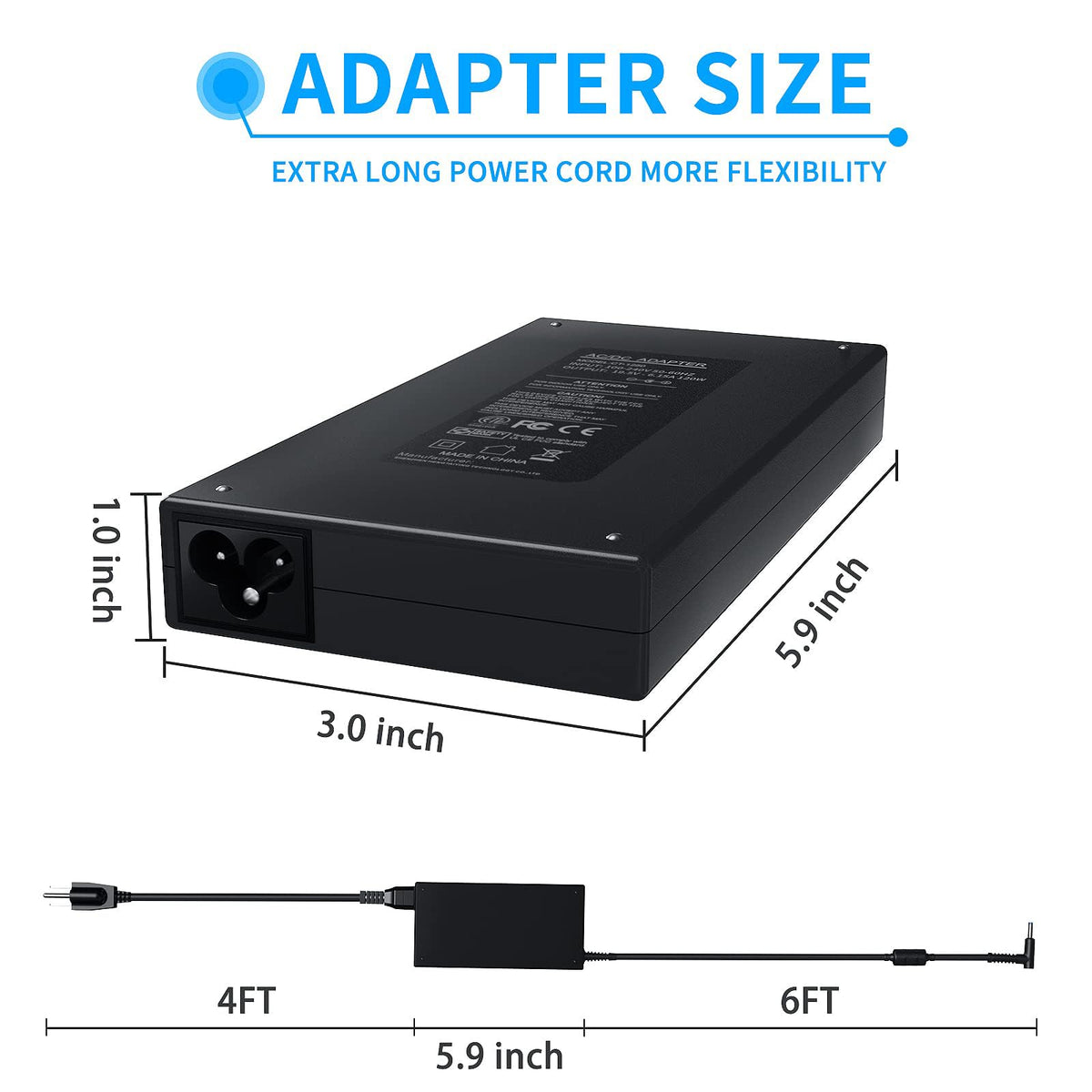 vhbw size comparison with ruler showing compact form factor for portability