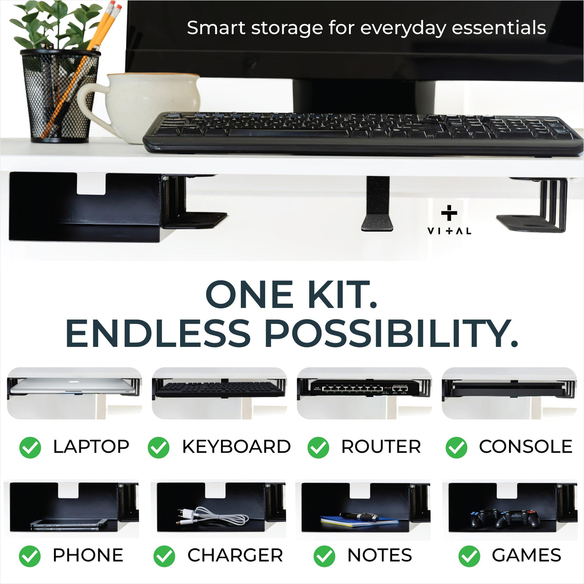 VI+AL quick installation kit shown for fast, hassle-free setup.