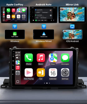 ViaBecs head unit displaying rear-view camera and 360 view