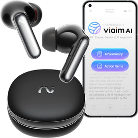 viaim RecDot earbuds in case for portable meeting recording
