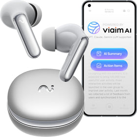 viaim RecDot Earbuds packaging shows a sleek silver finish for professional audio gear