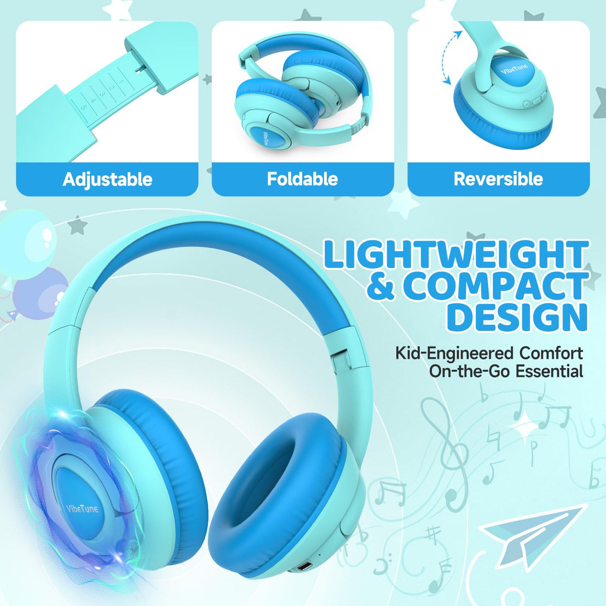 VibeTune Bluetooth 5.4 delivers stable connections for classes.