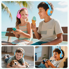 VibeTune Kids Headphones engineered for kid-proof durability during adventures.