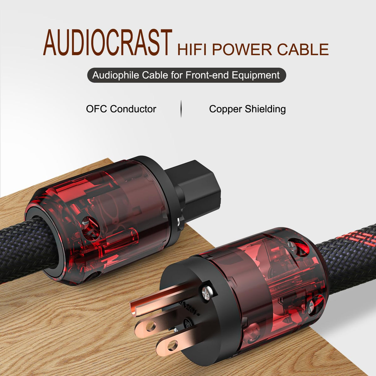 Viborg Audiocrast thick 17mm jacket closeup for improved shielding benefit