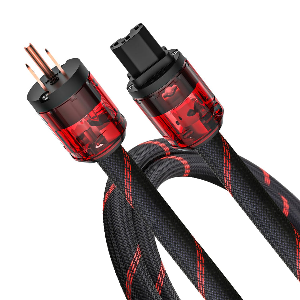 Viborg front view of packaged Audiocrast cable showing durable build and fit