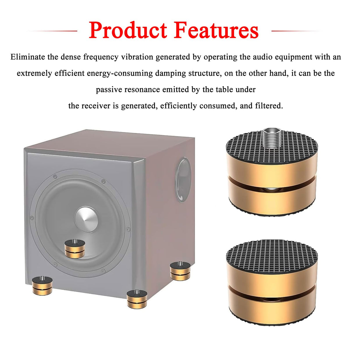 Viborg Audiocrast hi-fi spikes detailed construction for durable mounting