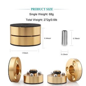 Viborg Audiocrast hi-fi spikes compatible with speakers and turntables