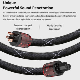 Viborg Audiocrast IEC C15 connector closeup highlighting secure fit and contact reliability
