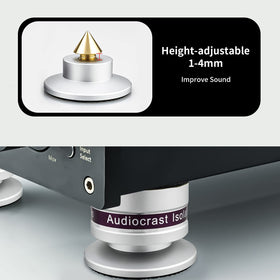 Viborg Audiocrast IF03S with a CD player setup for reduced micro-vibration