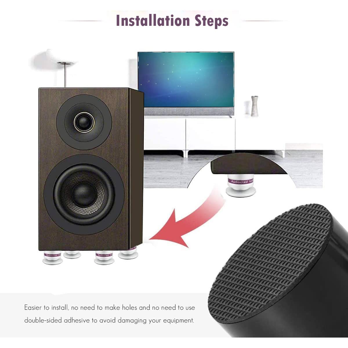 Viborg Audiocrast IF03S integrated design image demonstrates vibration elimination