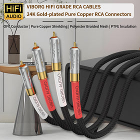 Viborg braided sleeving minimizes signal interference and extends cable lifespan.