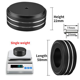 Viborg HiFi spikes with rubber ring attached for stable, vibration-absorbing isolation