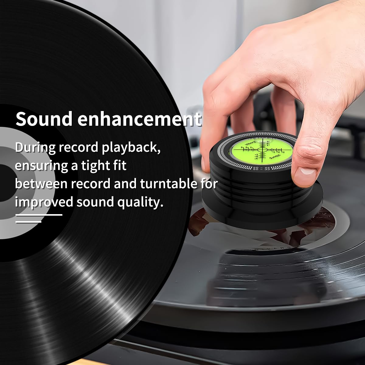 Viborg LP528B black finish complements HiFi setups.