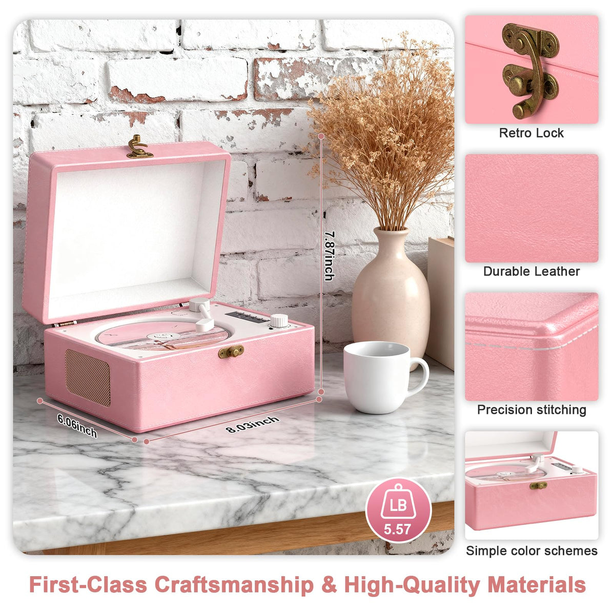 VICTRESS next to book and cup showing compact size and space-saving benefit