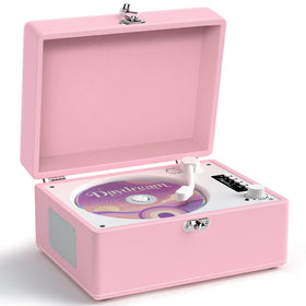 VICTRESS front view light pink showing compact speakers and controls for easy listening