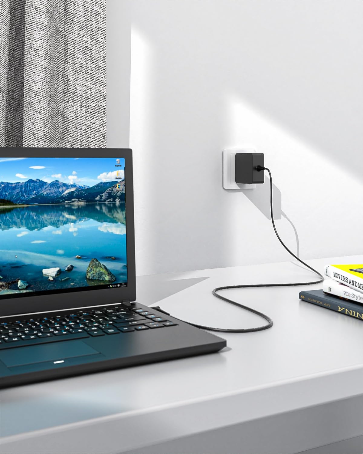 Vicgee on desk setup showing practical everyday charging solution