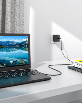 Vicgee on desk setup showing practical everyday charging solution
