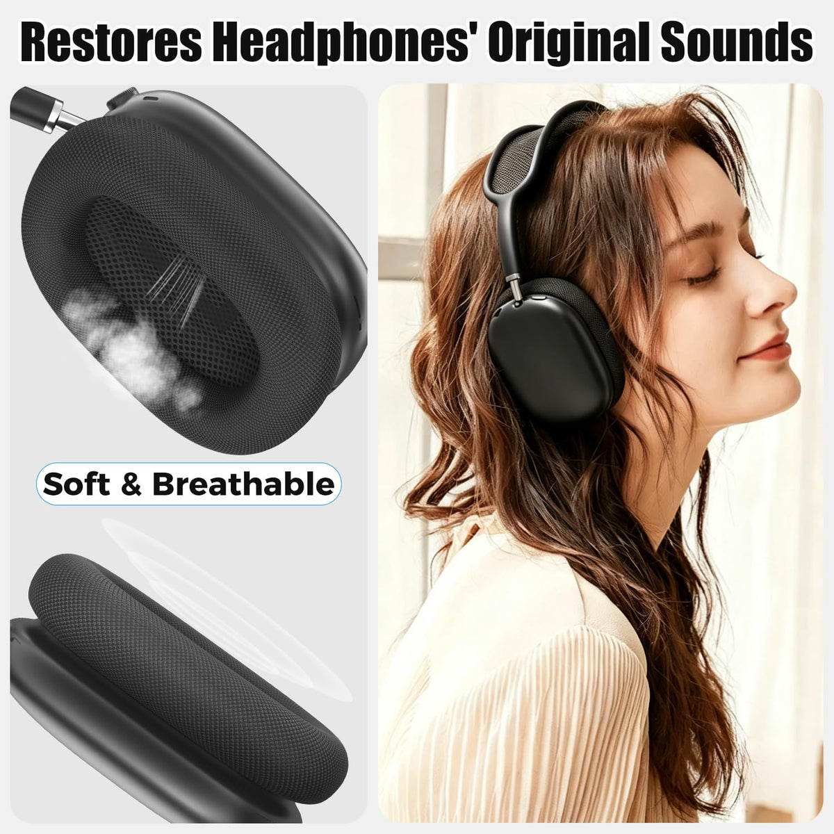 VICHYIE AirPods Max replacement pads revive original sound quality.