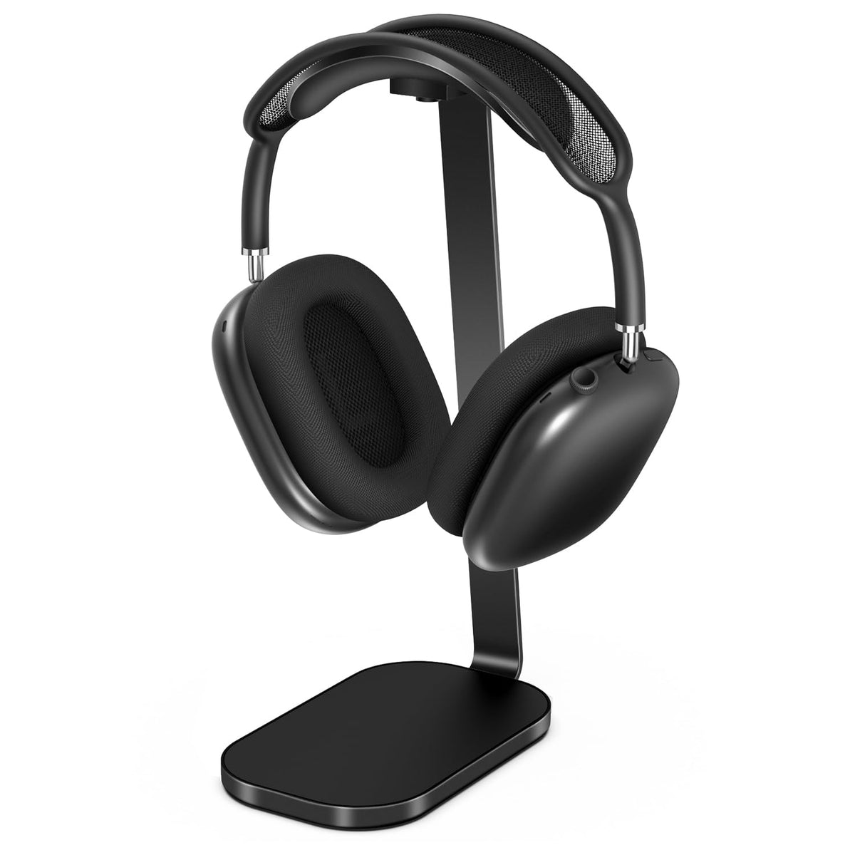VICHYIE AirPods Max headphone stand with stable base for desk organization.