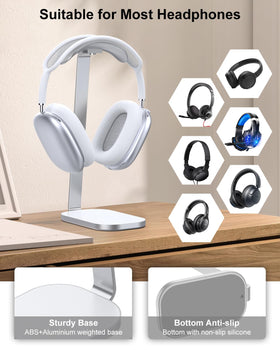 VICHYIE Headphone Stand compatible with most headphones including AirPods Max