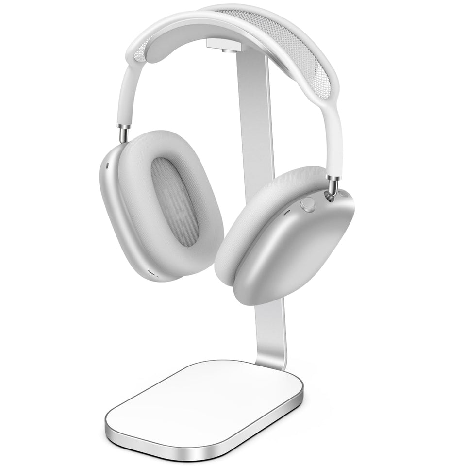 VICHYIE Headphone Stand with aluminum rod offers sturdy AirPods Max support on desk