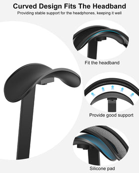 VICHYIE soft silicone pad protects headbands from scratches.