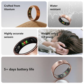 Victormont ring next to coin showing compact size and lightweight benefit
