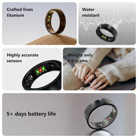 Victormont Smart Ring delivers up to seven days of battery life.