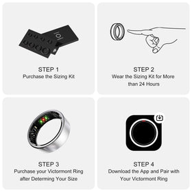 Victormont Titanium Smart Ring worn on finger highlighting comfortable, barely-there fit